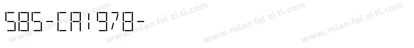 585-CA1978字体转换