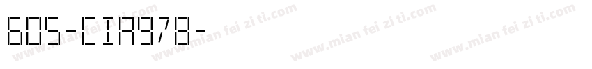605-CIA978字体转换