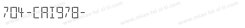 704-CAI978字体转换