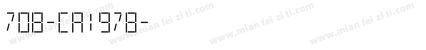 708-CA1978字体转换