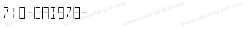 710-CAI978字体转换