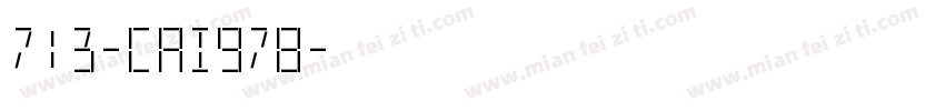 713-CAI978字体转换