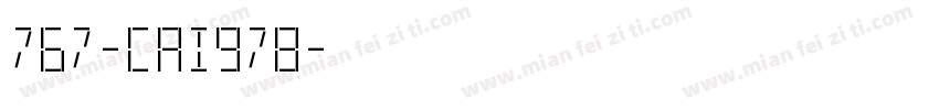 767-CAI978字体转换