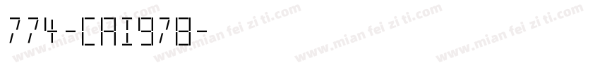 774-CAI978字体转换