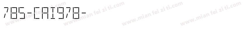 785-CAI978字体转换