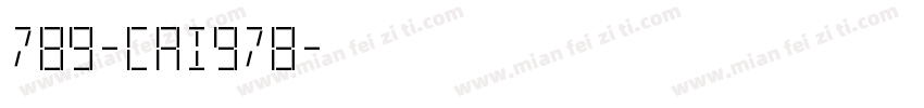 789-CAI978字体转换