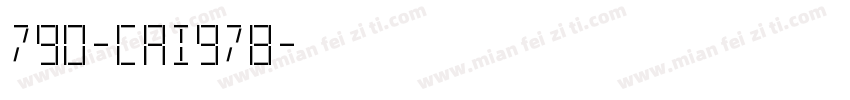 790-CAI978字体转换