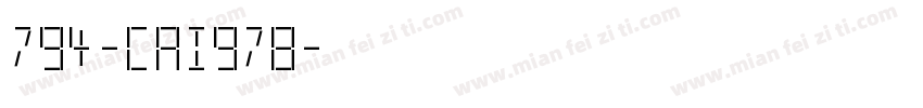 794-CAI978字体转换