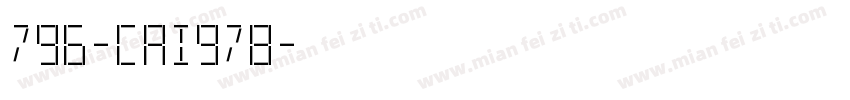 796-CAI978字体转换