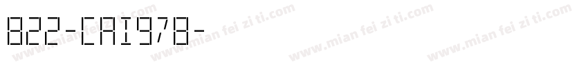 822-CAI978字体转换