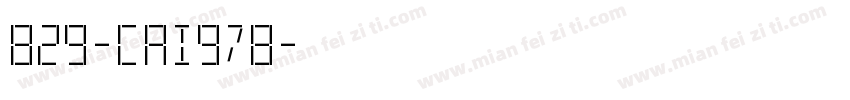 829-CAI978字体转换