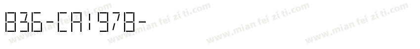 836-CA1978字体转换