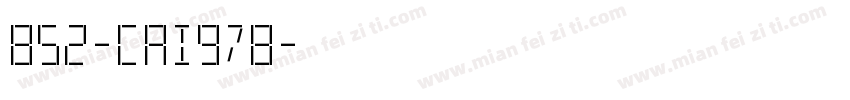 852-CAI978字体转换