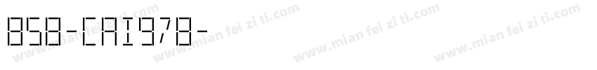 858-CAI978字体转换