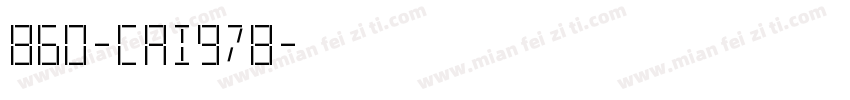 860-CAI978字体转换