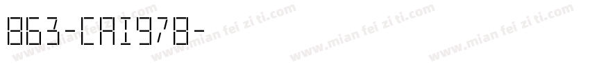 863-CAI978字体转换