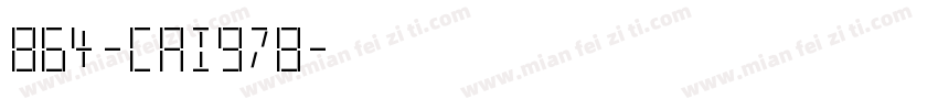 864-CAI978字体转换