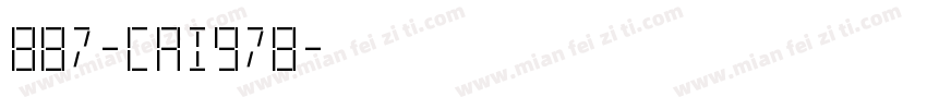 887-CAI978字体转换