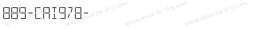889-CAI978字体转换