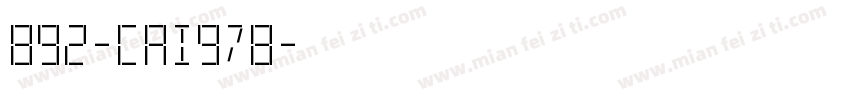 892-CAI978字体转换