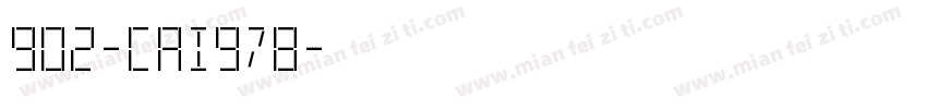 902-CAI978字体转换
