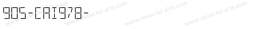 905-CAI978字体转换