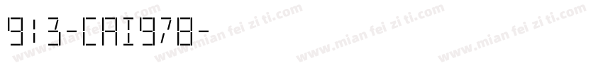 913-CAI978字体转换