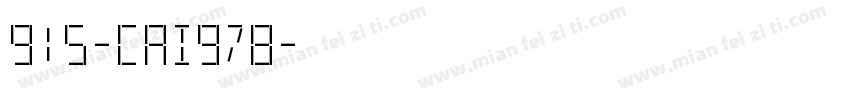 915-CAI978字体转换