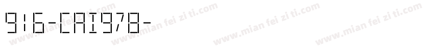 916-CAI978字体转换