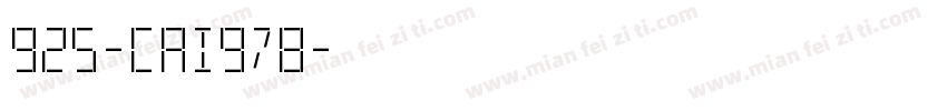 925-CAI978字体转换