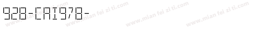 928-CAI978字体转换