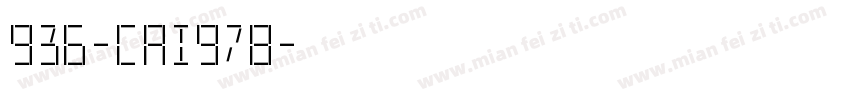 936-CAI978字体转换