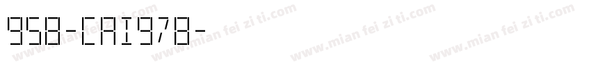 958-CAI978字体转换