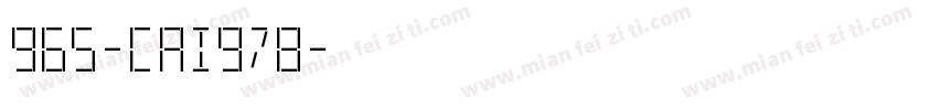 965-CAI978字体转换