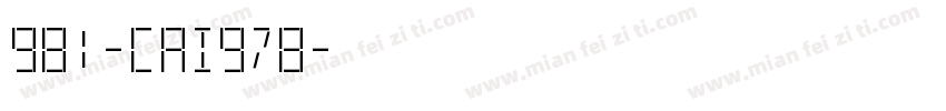 981-CAI978字体转换