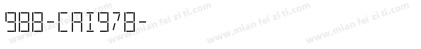 988-CAI978字体转换