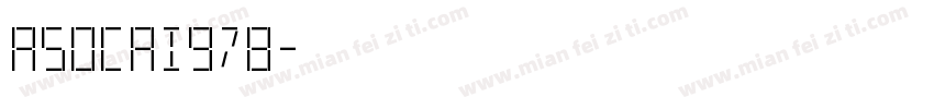 Asocai978字体转换