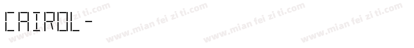 CAIROL字体转换