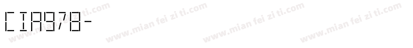 CIA978字体转换