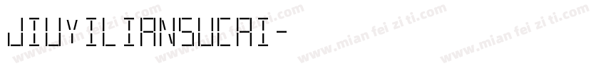 jiuyiliansucai字体转换
