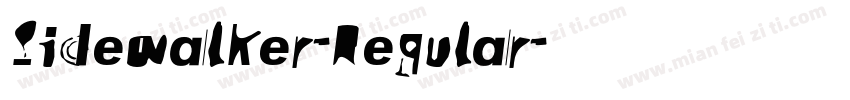 Sidewalker-Regular字体转换