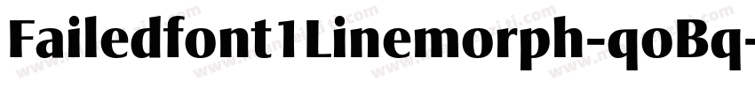 Failedfont1Linemorph-qoBq字体转换