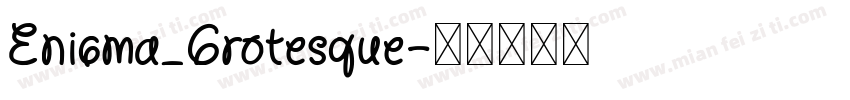 Enigma_Grotesque字体转换