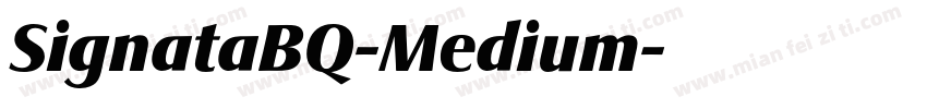 SignataBQ-Medium字体转换