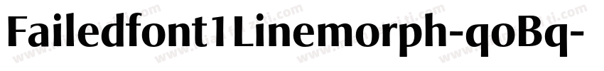 Failedfont1Linemorph-qoBq字体转换