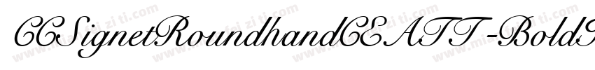 CCSignetRoundhandCEATT-BoldItal字体转换