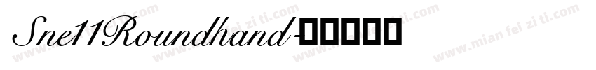 Sne11Roundhand字体转换