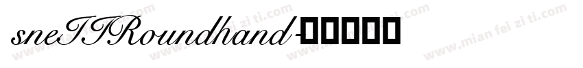 sneIIRoundhand字体转换