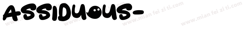 Assiduous字体转换