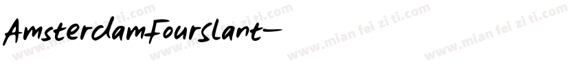 AmsterdamFourSlant字体转换